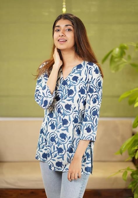 Regular Fit Printed Shirt Top Women