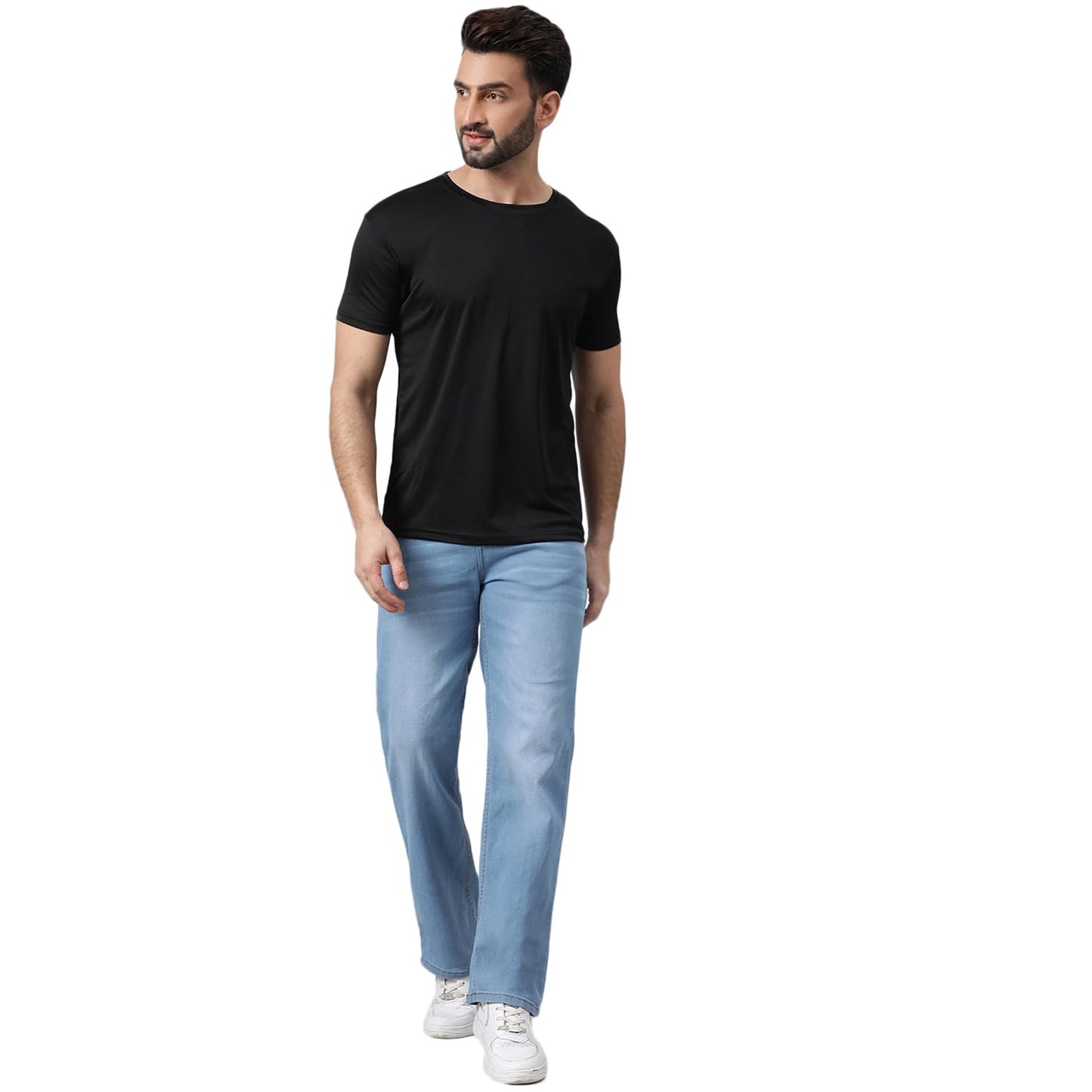KOTTY Men’s Relaxed Fit Straight-Leg Jeans