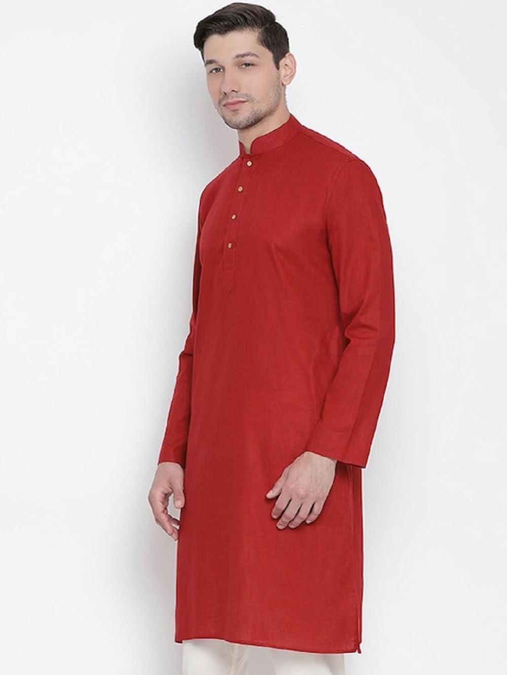 Lymio Men's Cotton Blend Regular Fit Casual Kurta