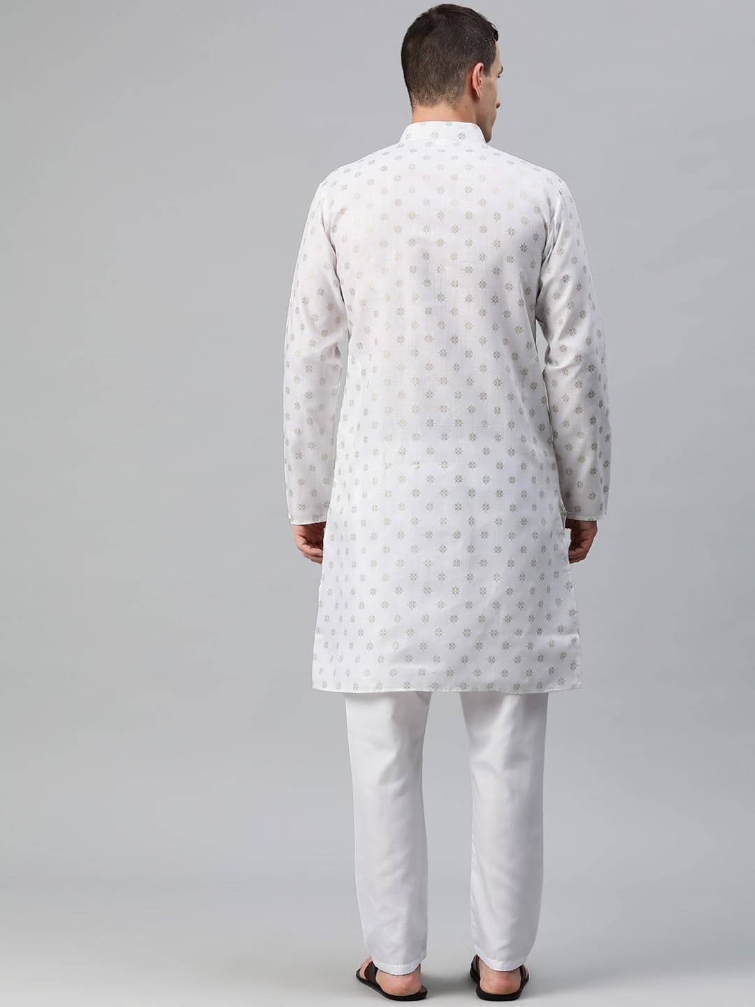 Luxrio Kurta for Men Cotton Blend Printed Regular Fit