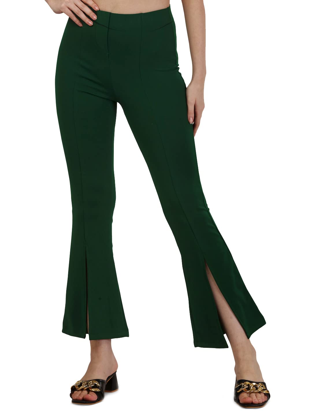Mehrang Cotton Blend Parallel Trouser Pants Regular fit