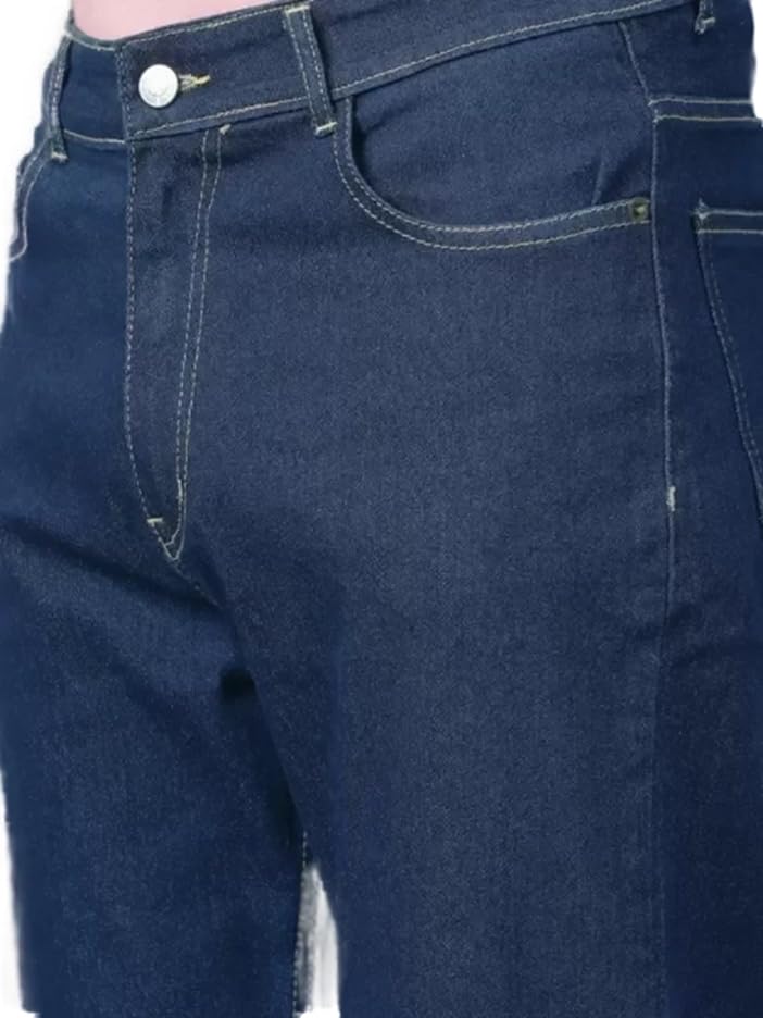 Comfits Regular Fit Dark Blue Denim Jeans, Classic