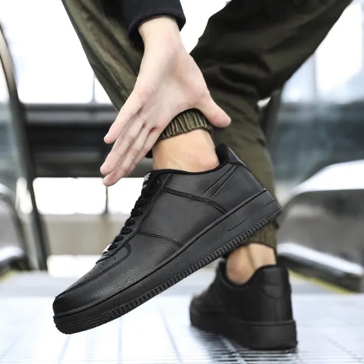 BADLAV® Air Force Black Sneakers for Men - alphahostel.in