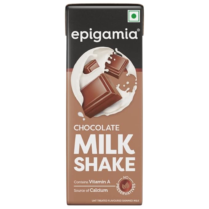 Epigamia Chocolate Milkshake, 180 ml