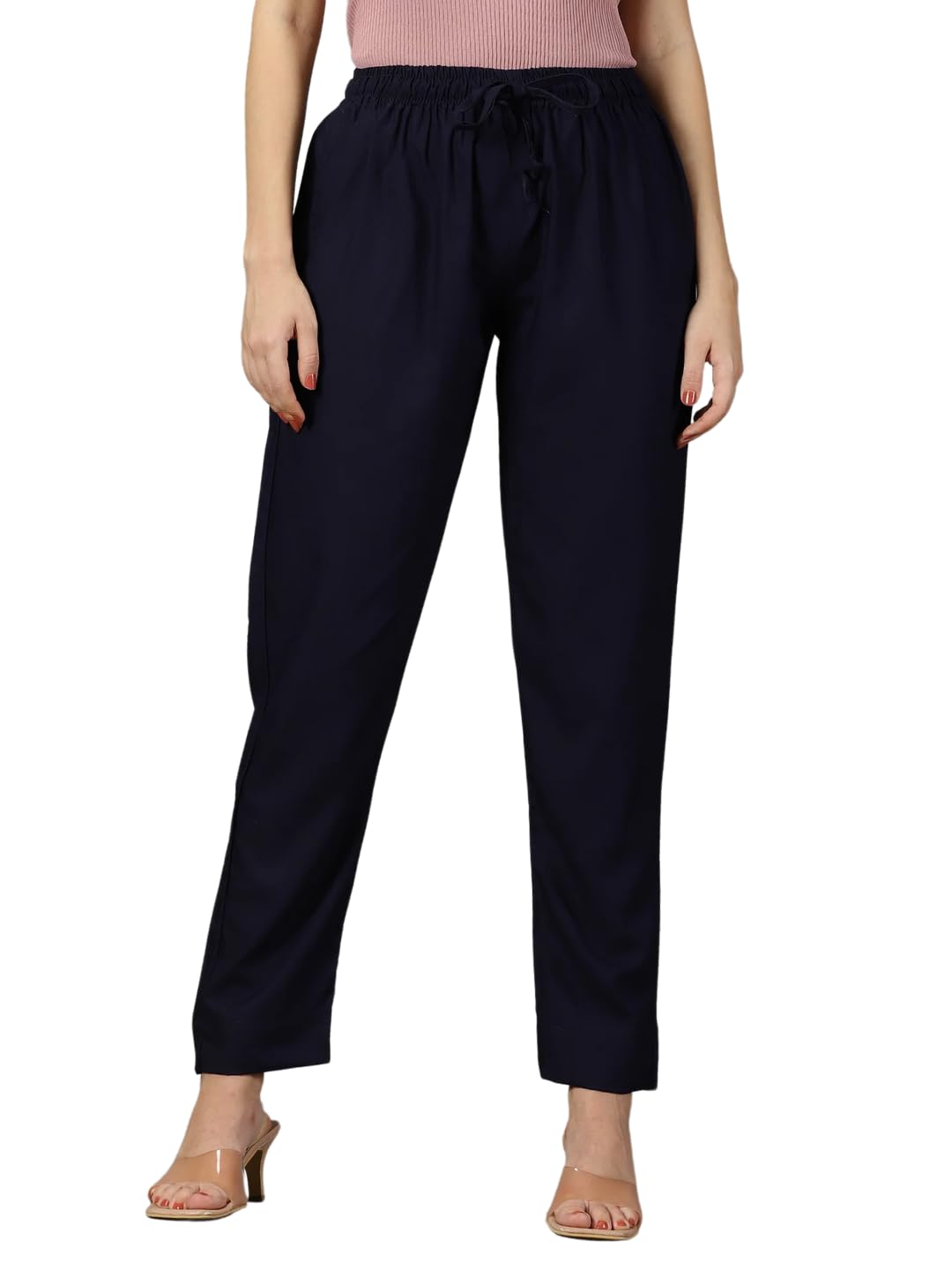 Cadila Women's Cotton Drawstring Rayon Pants