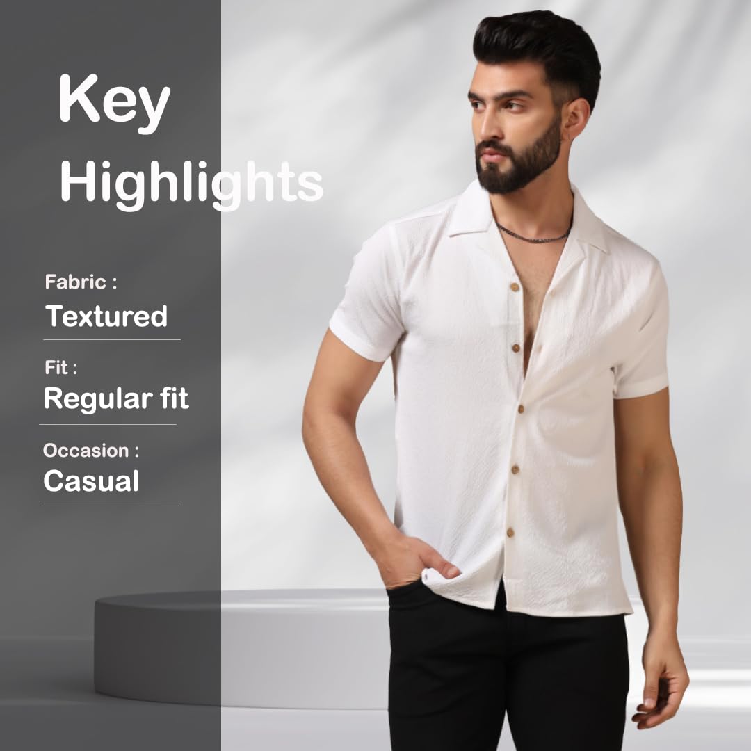 TAGDO Men's Regular Fit Casual Shirt