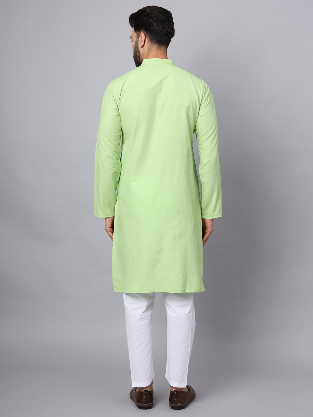 CHIKAN Men's Cotton Regular Premium Long Kurta