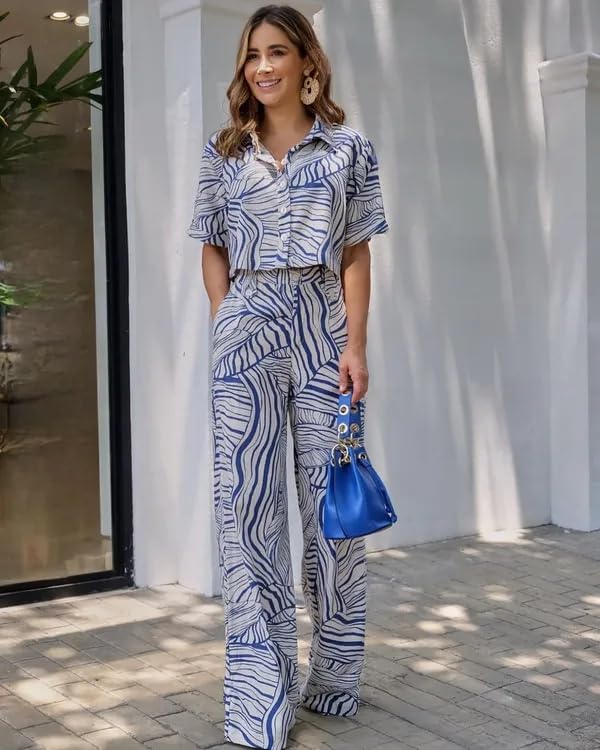 Leriya Fashion Co-ord Set for Women – Stylish Korean Summer Outfit | Trendy Travel & Streetwear Look for Girls |Jumpsuit for Women | Hangouts | Picnic | Vacation Wear | Half Sleeeve |
