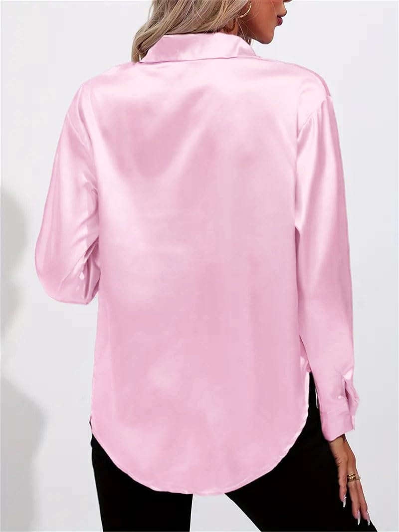 IndoPrimo Shirt for Women | Women Shirt | Shirt for Women | Full Sleeve Shirt for Women | Satin Shirt for Women | Western Shirt for Women Stylish | Shirt for Girls