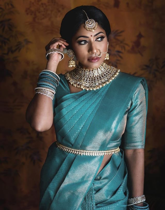 Women's Kanjivaram Soft Silk Blouse Piece For Wedding