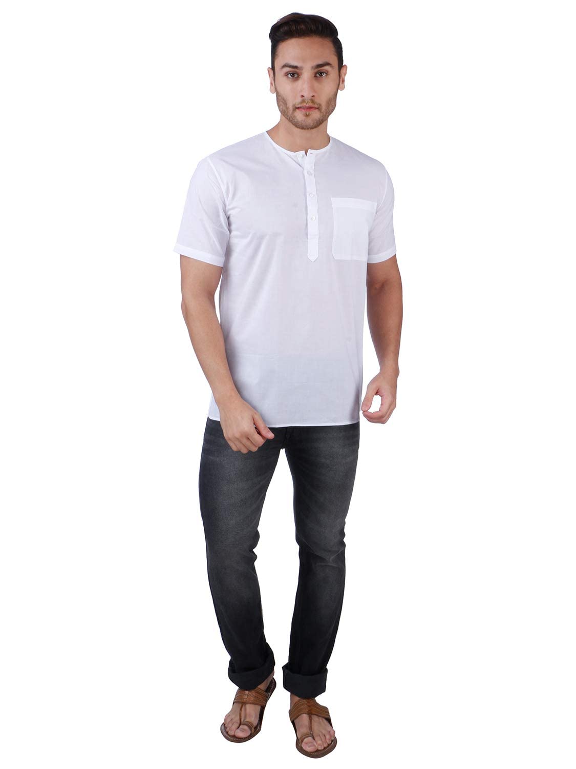 Rajubhai Hargovindas Men Cotton Straight Kurta