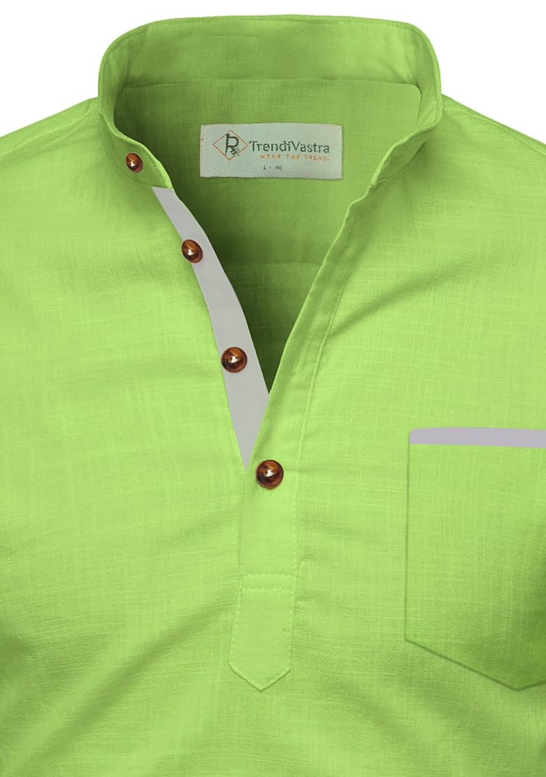 TrendiVastra Men's Cotton Blend Fabric Full Sleeve