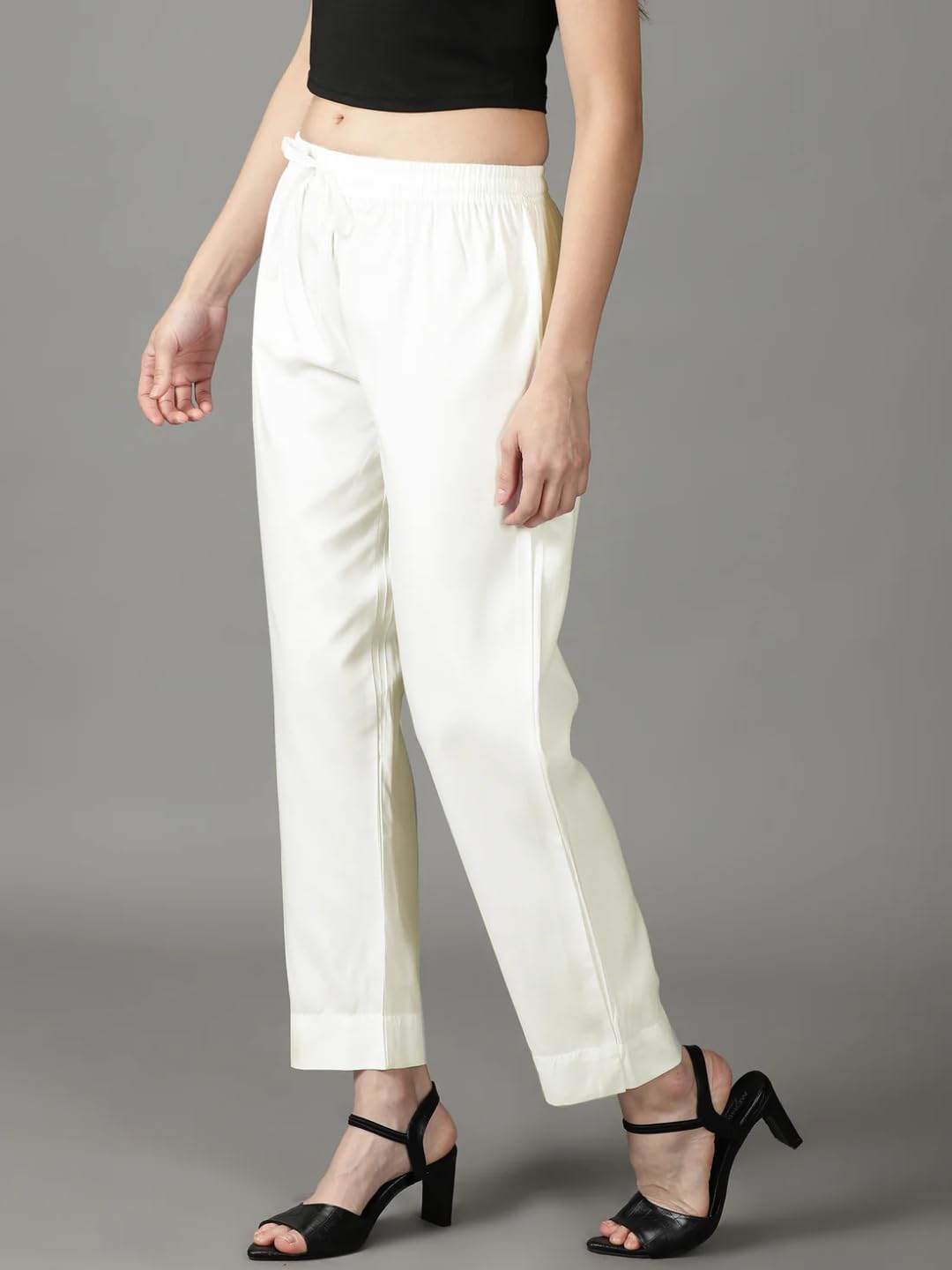 Cadila Women's Cotton Drawstring Rayon Pants