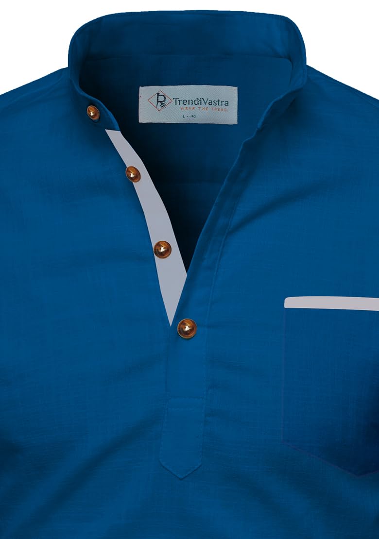 TrendiVastra Men's Cotton Blend Fabric Full Sleeve