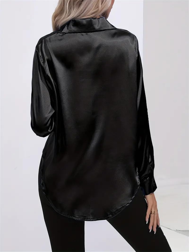 IndoPrimo Shirt for Women | Women Shirt | Shirt for Women | Full Sleeve Shirt for Women | Satin Shirt for Women | Western Shirt for Women Stylish | Shirt for Girls