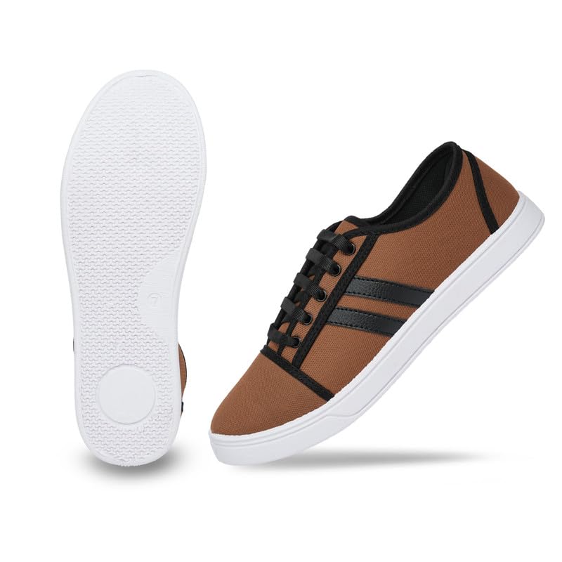 FREE KICKS Classic Black Sneakers for Men - alphahostel.in
