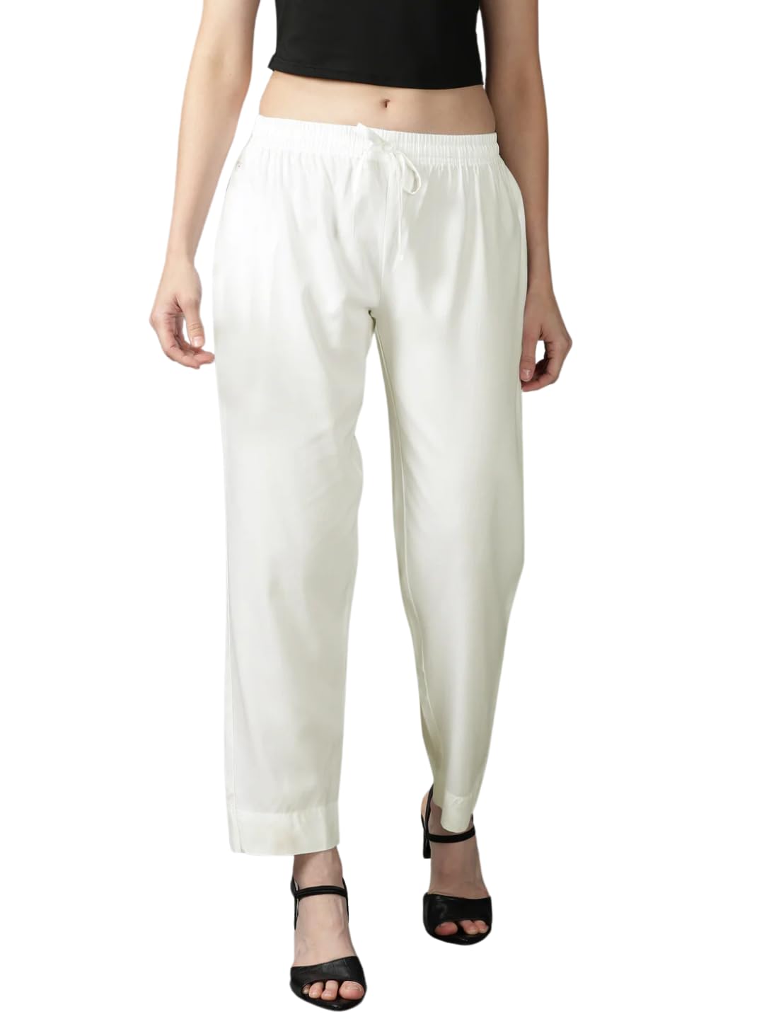 Cadila Women's Cotton Drawstring Rayon Pants