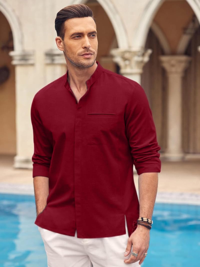 Bellstone Men's Solid Regular Fit Shirt