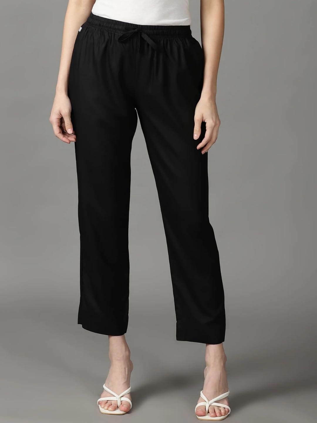 Cadila Women's Cotton Drawstring Rayon Pants