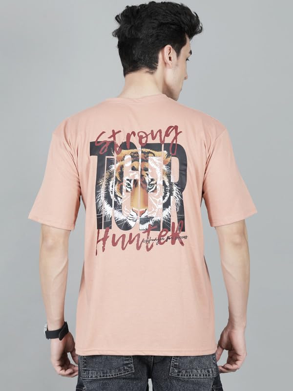 London Hills Men's Cotton Oversized Fit Casual Printed
