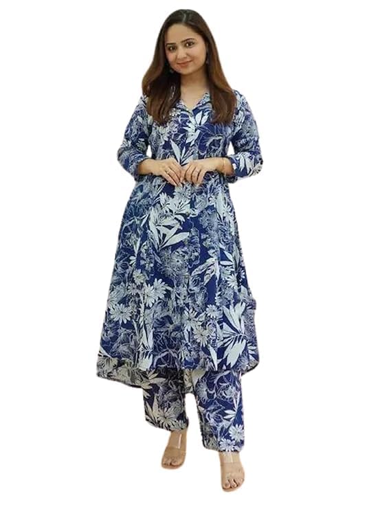 Rayon Printed Set for Women NewDesign Straight Kurta