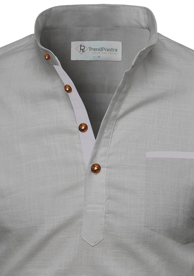 TrendiVastra Men's Cotton Blend Fabric Full Sleeve