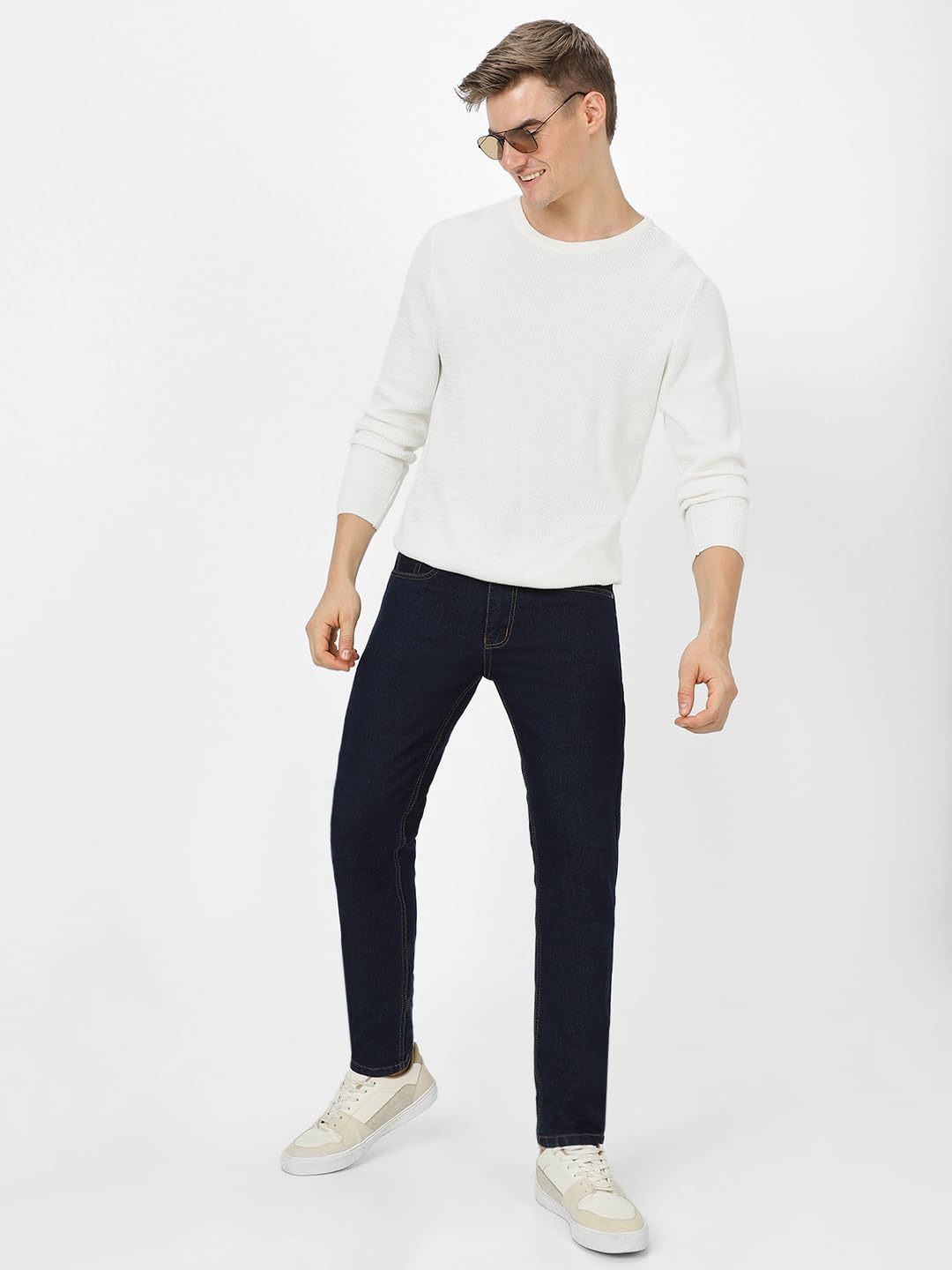 Urbano Fashion Men's Slim Fit Washed Jeans Stretchable