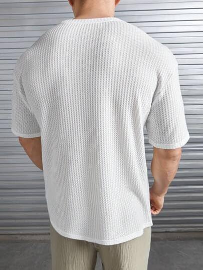 O3e Mens Solid Dotted Unique Design Oversized