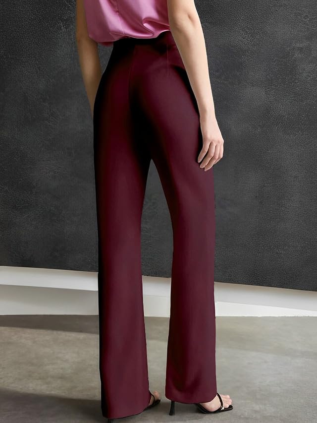 SIRIL Women's Regular Fit Mid Rise Trouser