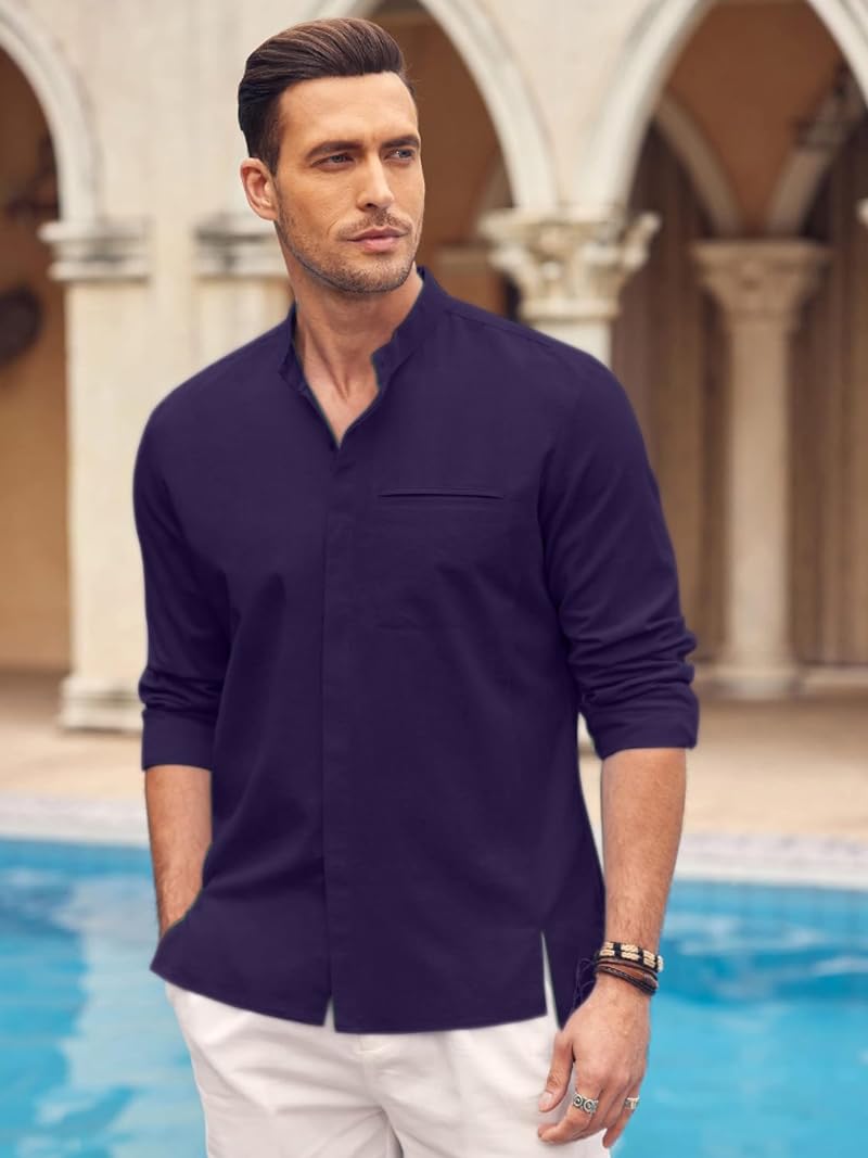 Bellstone Men's Solid Regular Fit Shirt
