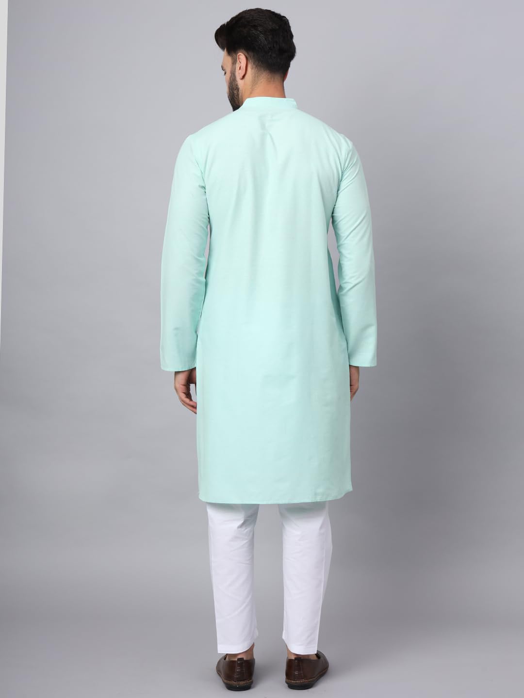 CHIKAN Men's Cotton Regular Premium Long Kurta