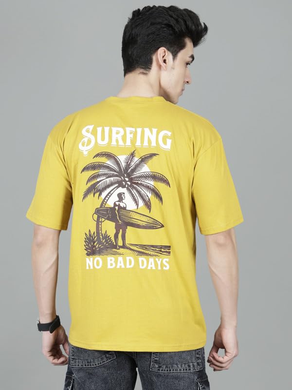 London Hills Men's Cotton Oversized Fit Casual Printed