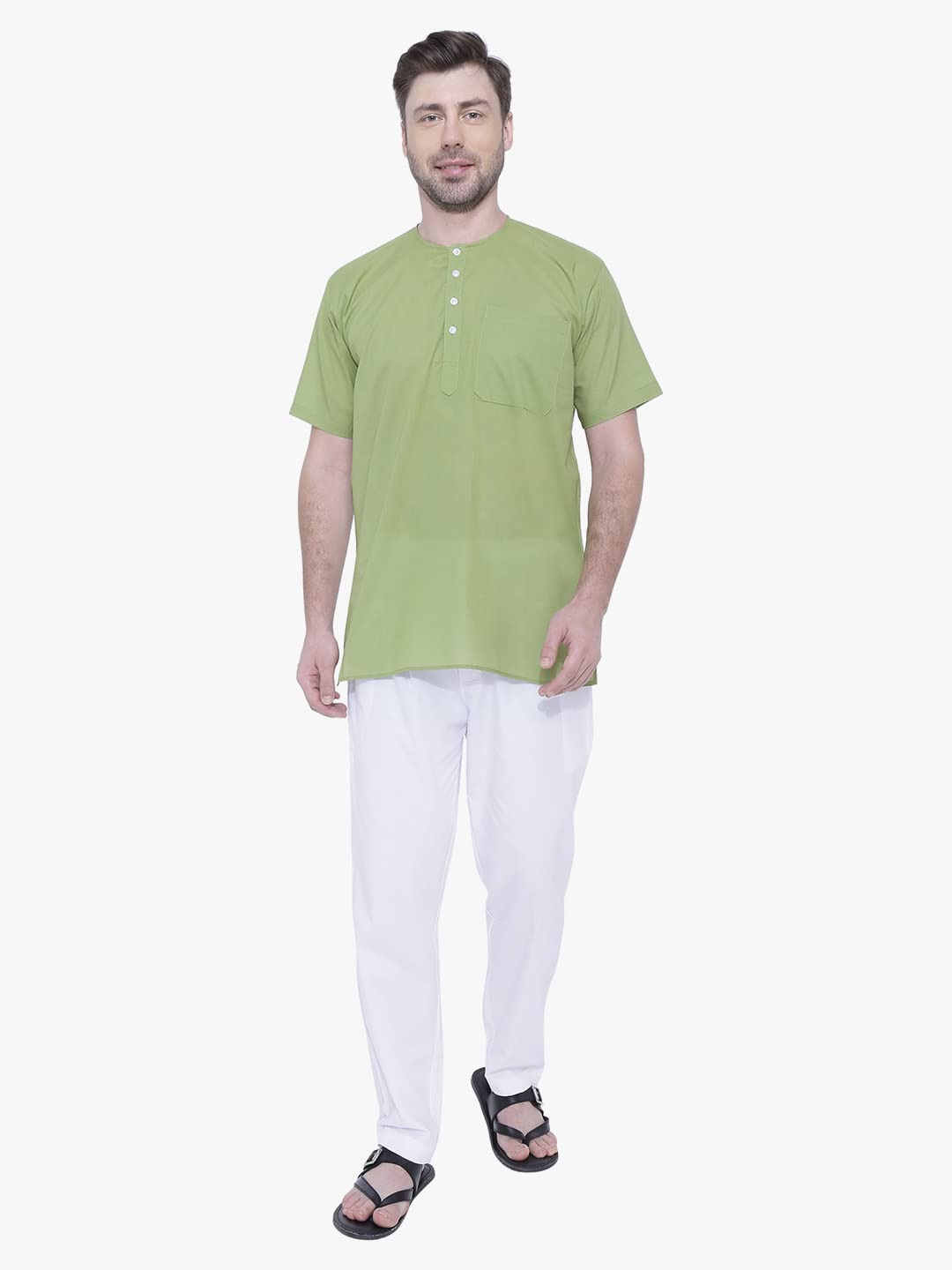 Rajubhai Hargovindas Men Cotton Straight Kurta