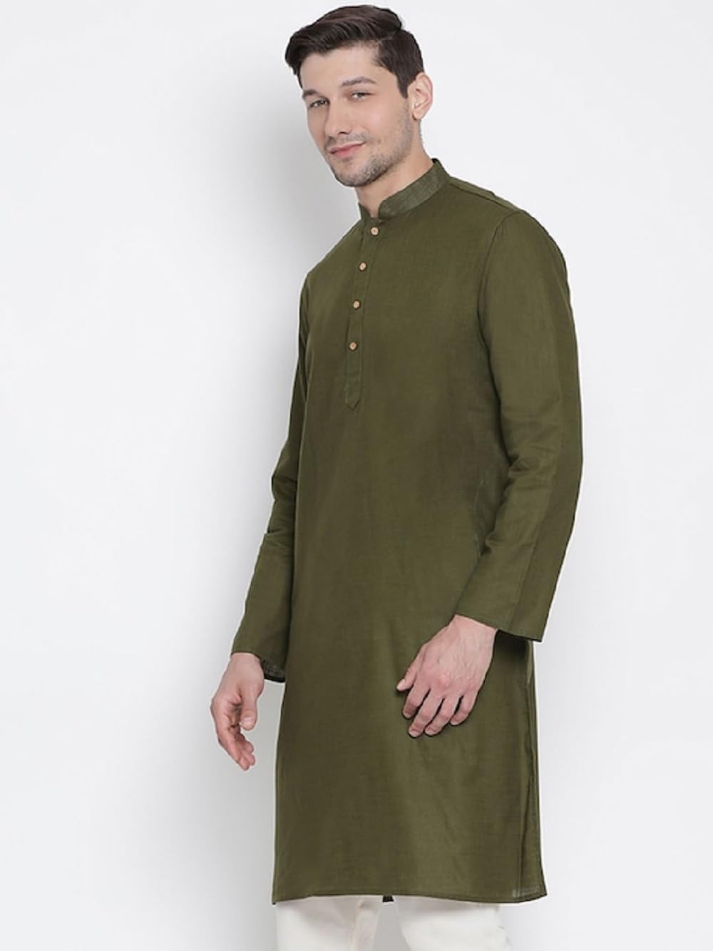 Lymio Men's Cotton Blend Regular Fit Casual Kurta