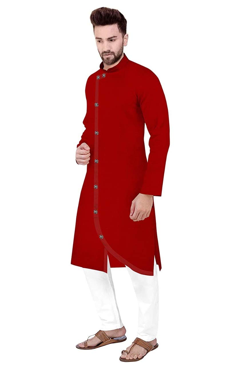 trustous Men's Cotton Kurta Set