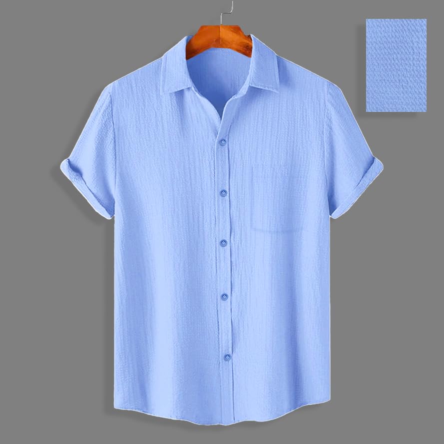 Pinkmint Men's Solid Regular Fit Shirt