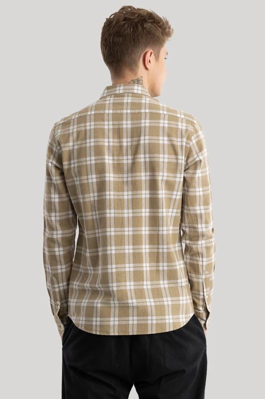 JAI TEXTILES Men's Cotton Casual Printed Checkered