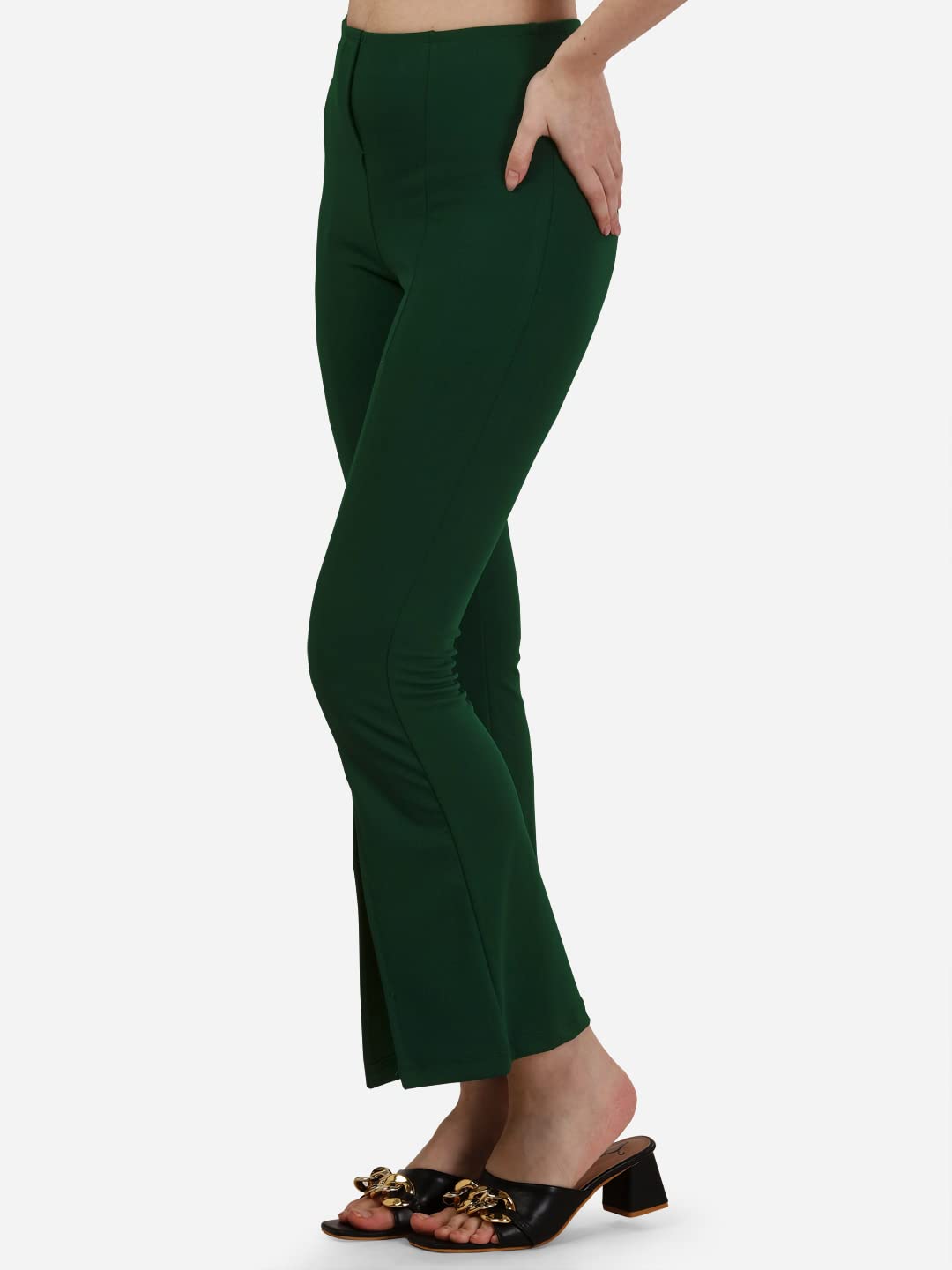 Mehrang Cotton Blend Parallel Trouser Pants Regular fit