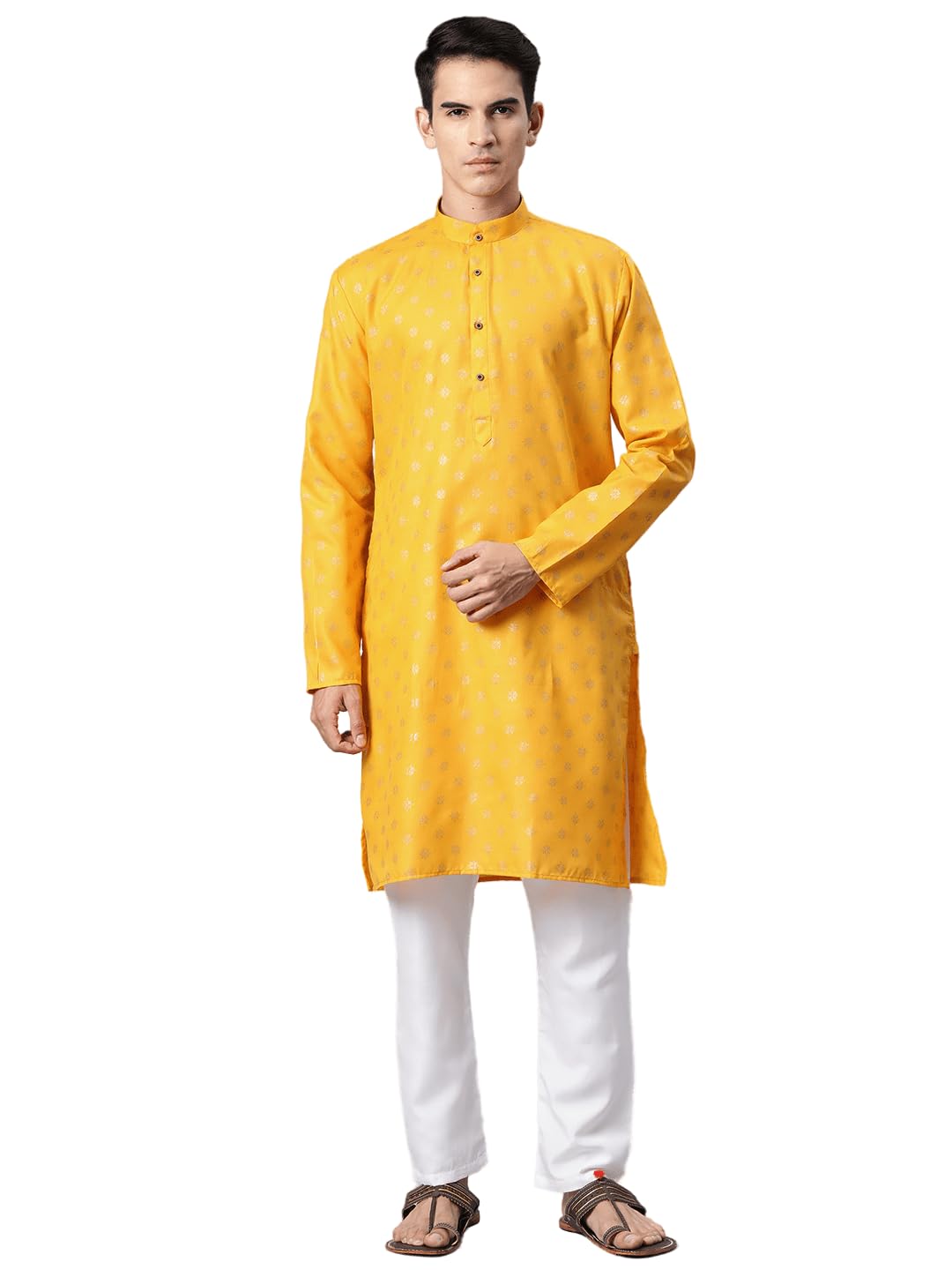 Luxrio Kurta for Men Cotton Blend Printed Regular Fit