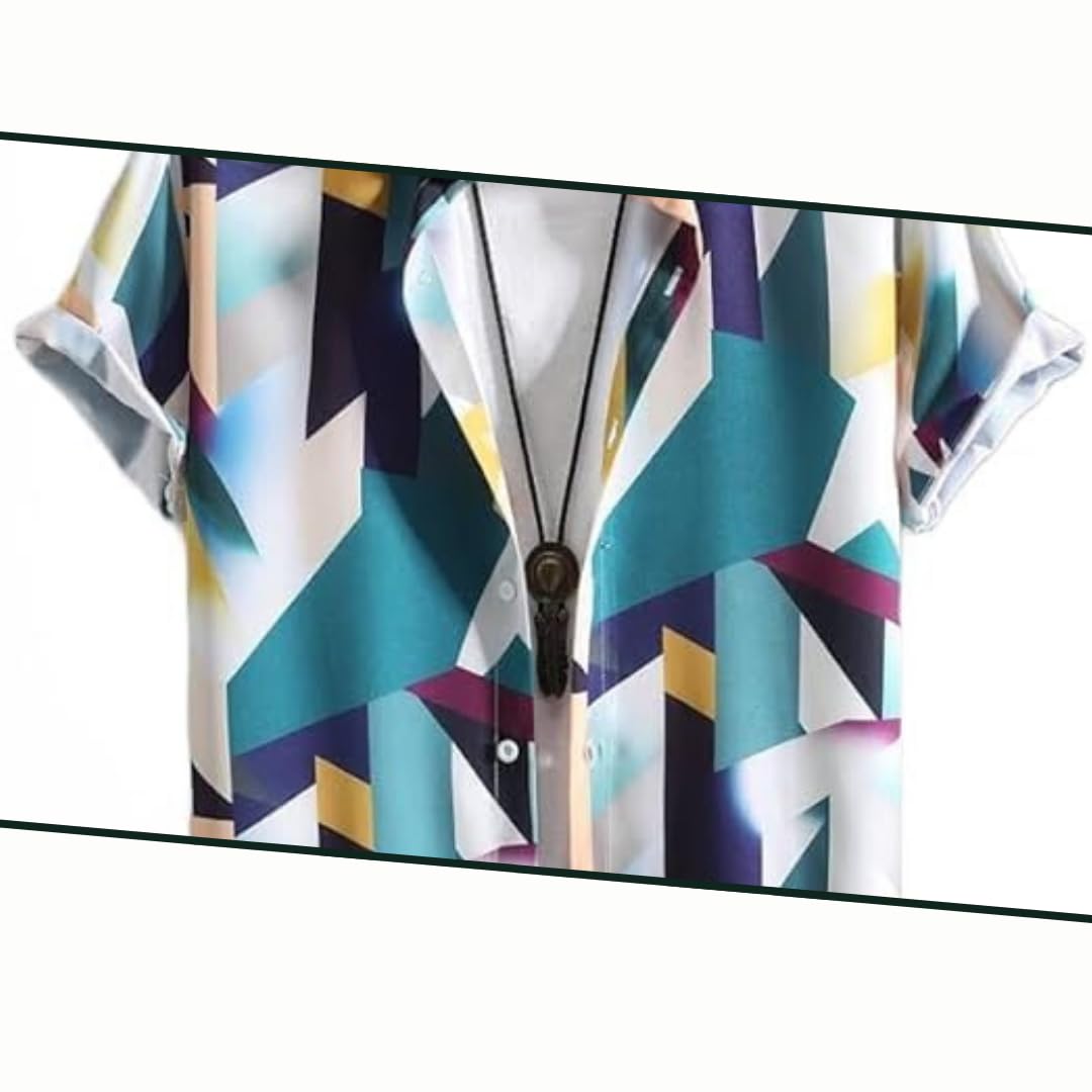 FUNKY RICH Regular Fit Shirt for Men | Half Sleeve