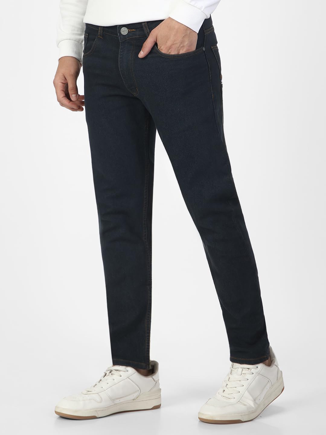 Urbano Fashion Men's Slim Fit Washed Jeans Stretchable