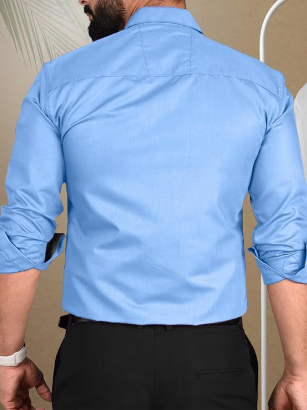 Tee Projekt Shirt for men Cotton Spread Collar Long Sleeve