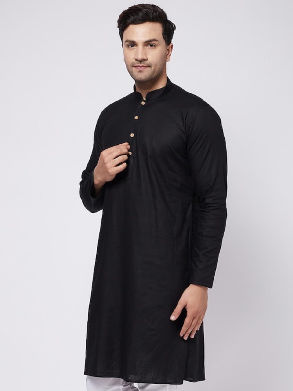 Lymio Men's Cotton Blend Regular Fit Casual Kurta
