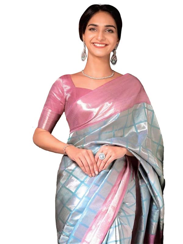 Women's Kanjivaram Soft Silk Blouse Piece For Wedding