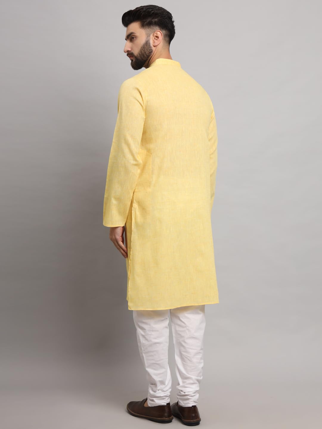 LATEST CHIKAN Men's Cotton Regular Textured