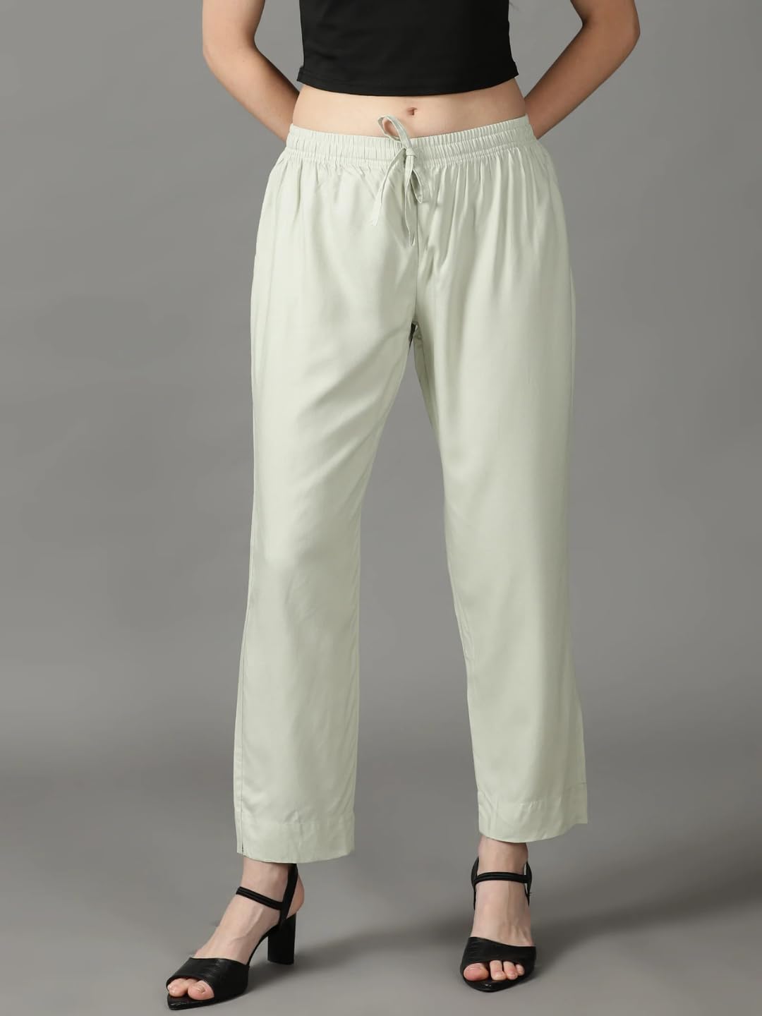 Cadila Women's Cotton Drawstring Rayon Pants