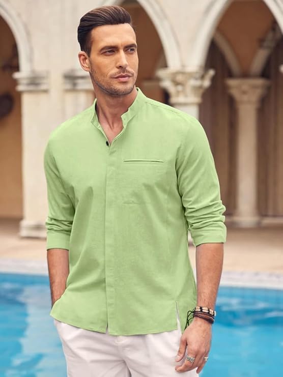 Bellstone Men's Solid Regular Fit Shirt