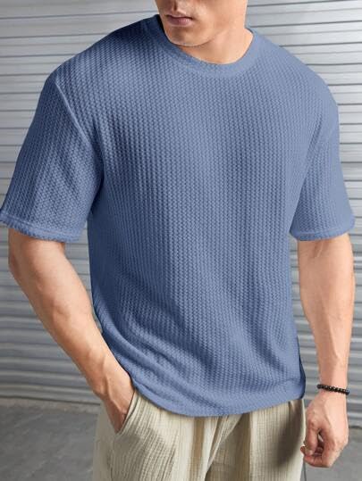 O3e Mens Solid Dotted Unique Design Oversized