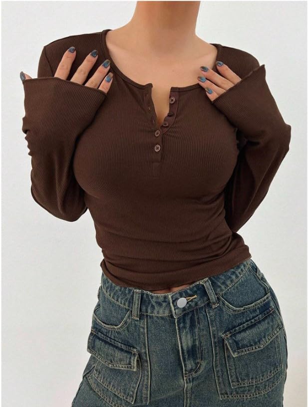 JC JUMMY COUTUREWomen's Quarter Button Full Sleeve