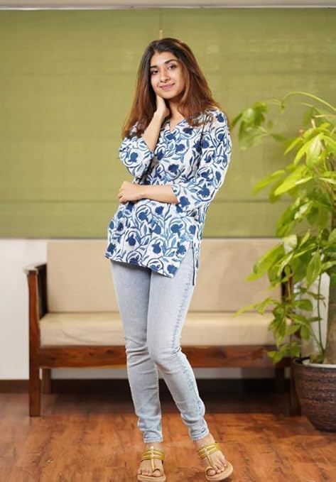 Regular Fit Printed Shirt Top Women